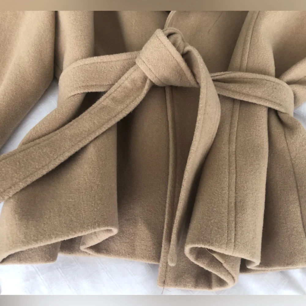 NWT Michael Kors 3/4 sleeve belted wool jacket blazer - Picture 5 of 11